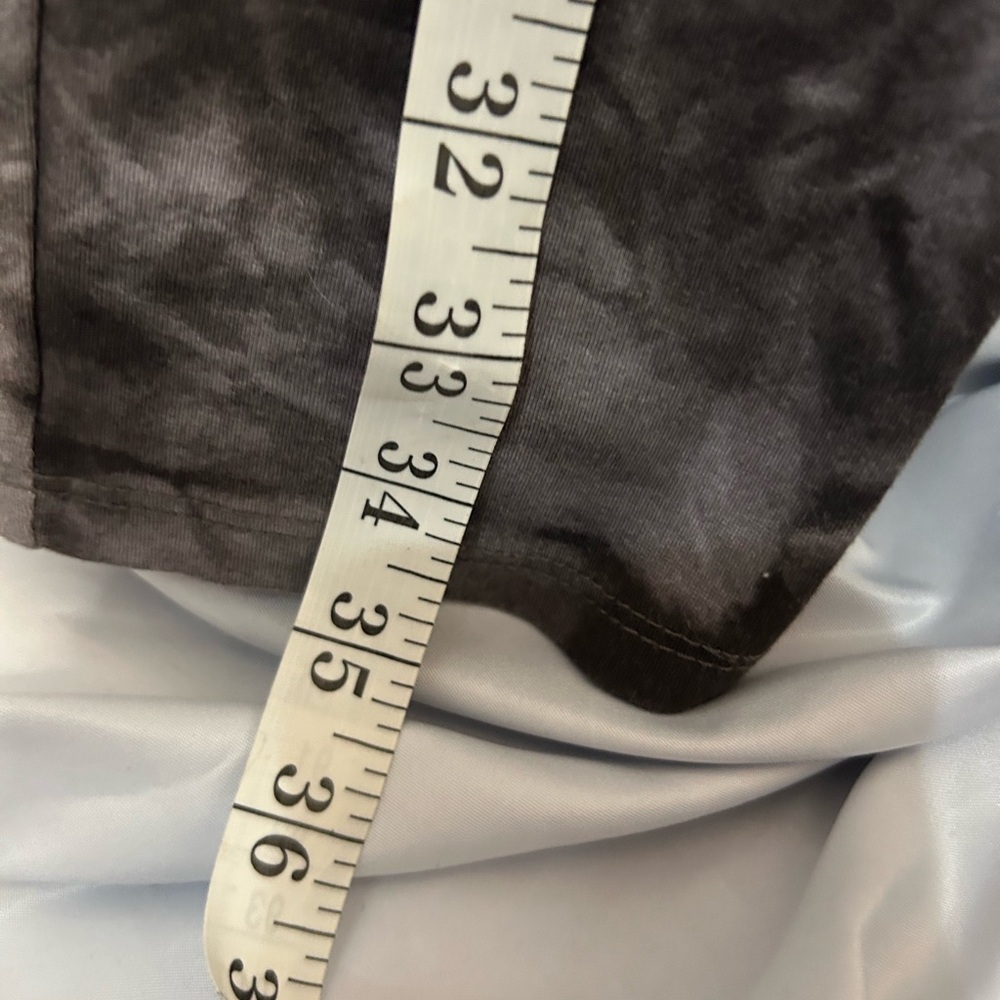 Rachel Zoe Tie Dye High Rise Leggings Size M Gray Black Athleisure - Picture 8 of 8